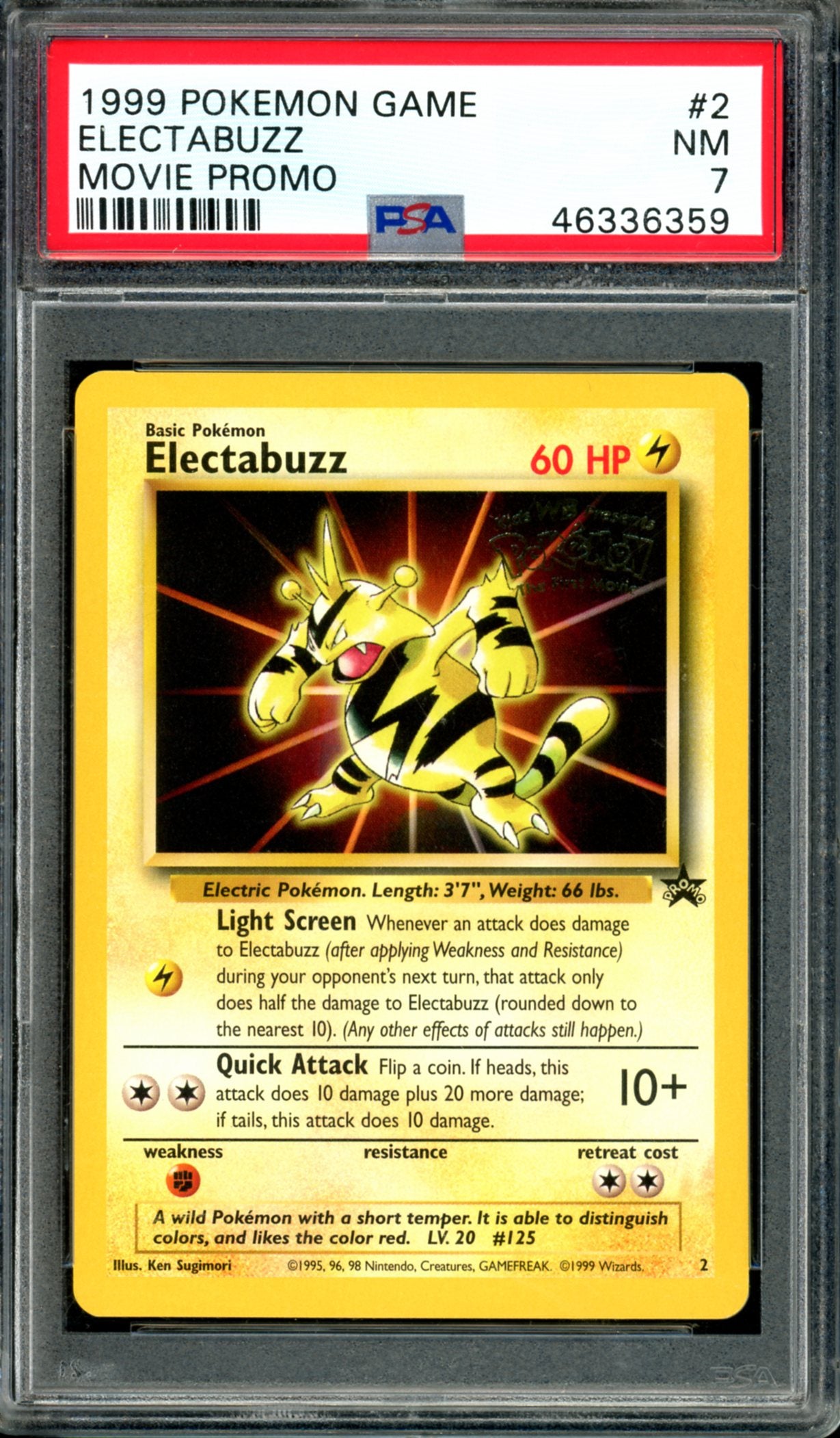 PSA 7 Electabuzz (2) [Black Star Promo]
