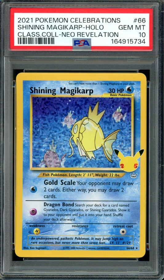 PSA 10 Shining Magikarp (66/64) [Celebrations]