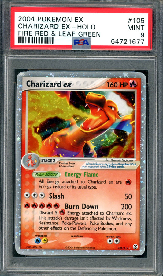 PSA 9 Charizard EX (105/112) [Fire Red & Leaf Green]