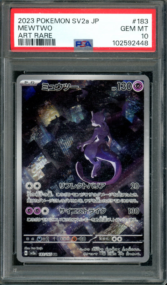PSA 10 Mewtwo (183/165) [Japanese 151]