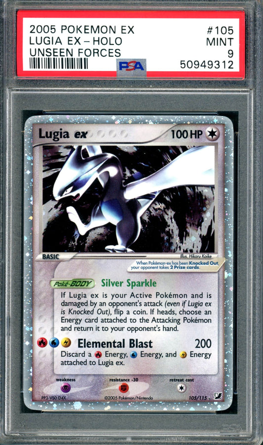 PSA 9 Lugia EX (105/115) [Unseen Forces]