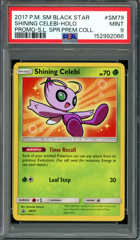 PSA 9 Shining Celebi (SM79) [Black Star Promo]