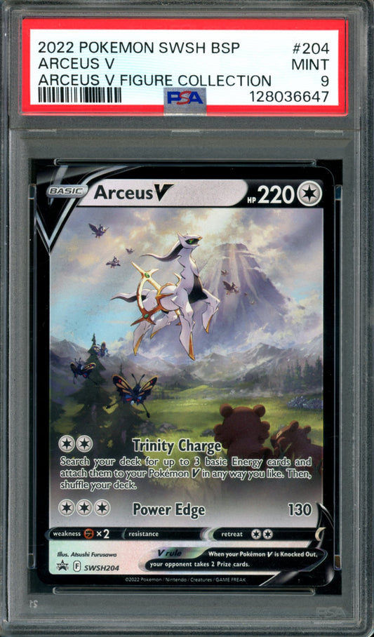 PSA 9 Arceus V (SWSH204) [Black Star Promo]