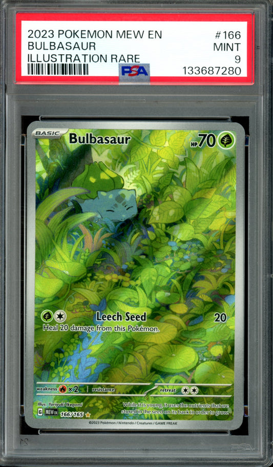 PSA 9 Bulbasaur (166/165) [151]