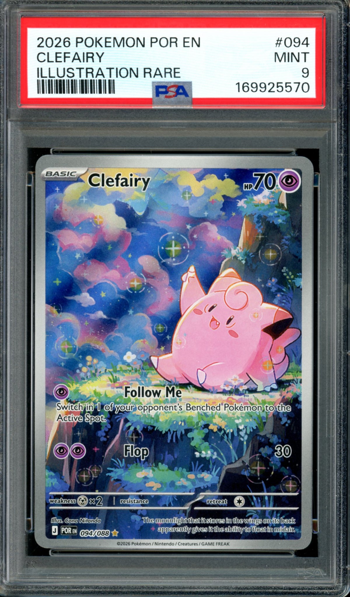 PSA 9 Clefairy (094/088) [Perfect Order]