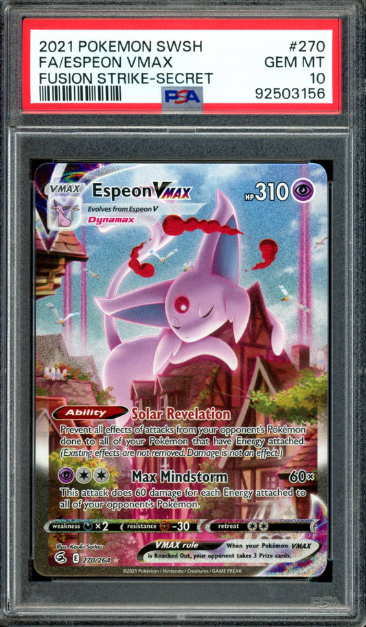 PSA 10 Espeon VMAX (270/264) [Fusion Strike]
