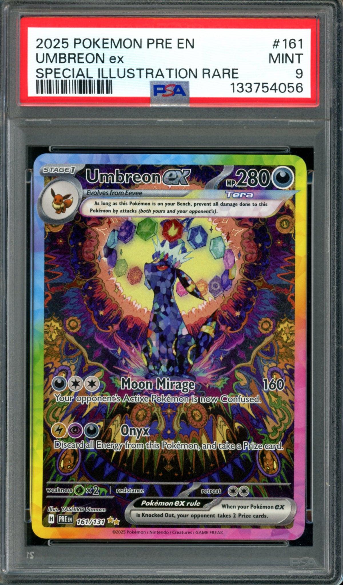 PSA 9 Umbreon EX (161/131) [Prismatic Evolutions]