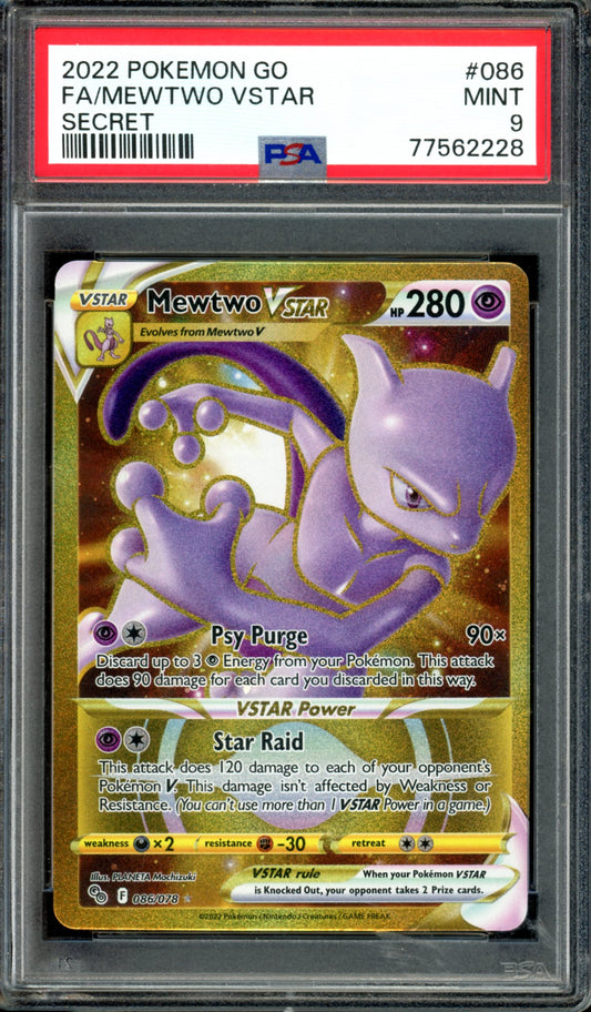 PSA 9 Mewtwo VSTAR (86/78) [Pokemon GO]