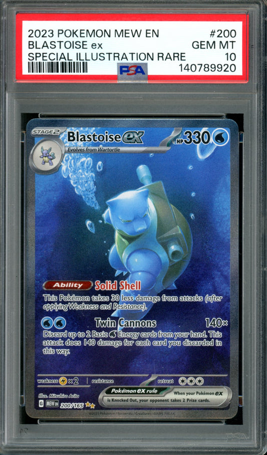 PSA 10 Blastoise EX (200/165) [151]