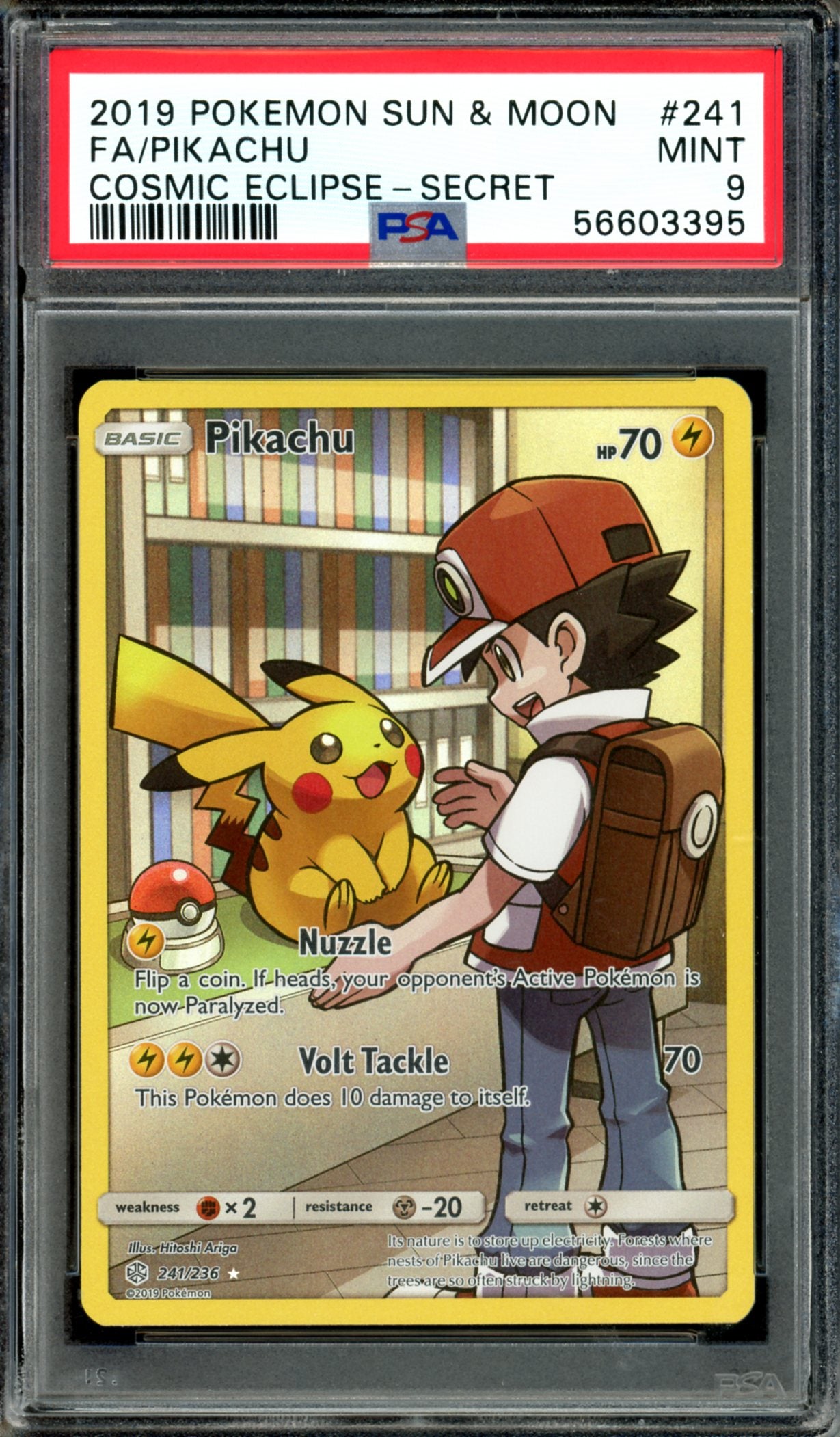 PSA 9 Pikachu (241/236) [Cosmic Eclipse]