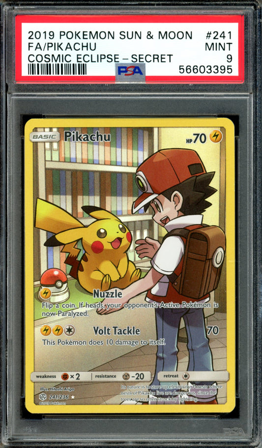 PSA 9 Pikachu (241/236) [Cosmic Eclipse]