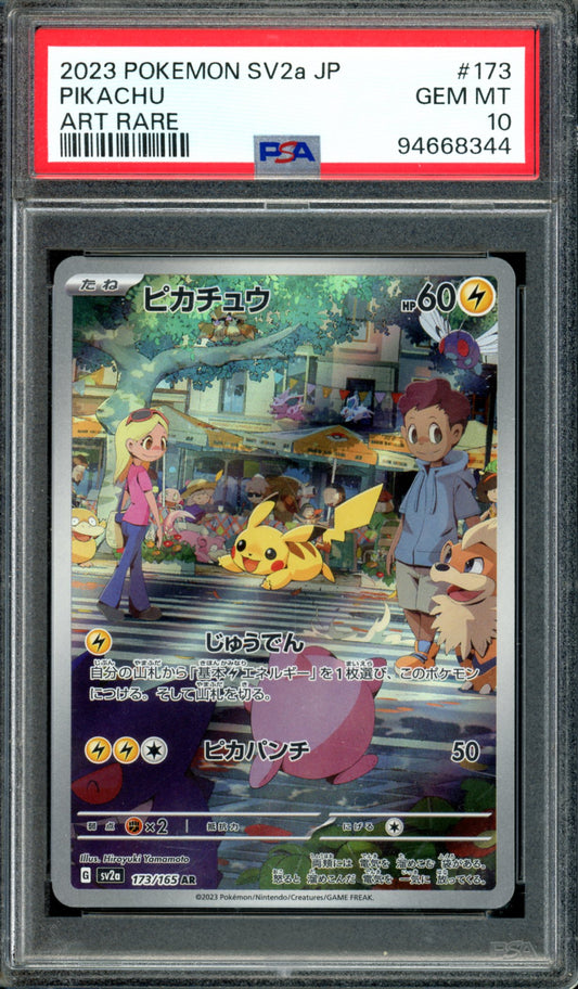 PSA 10 Pikachu (173/165) [Japanese 151]