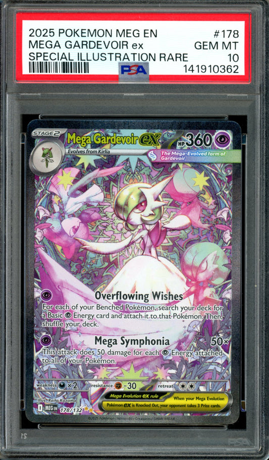 PSA 10 Mega Gardevoir EX (178/132) [Mega Evolution)