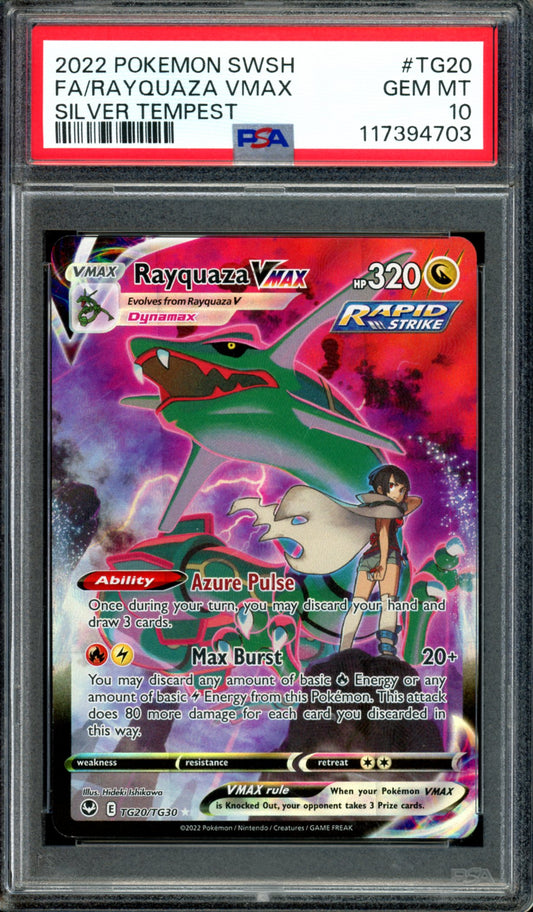 PSA 10 Rayquaza VMAX (TG20/TG30) [Silver Tempest]