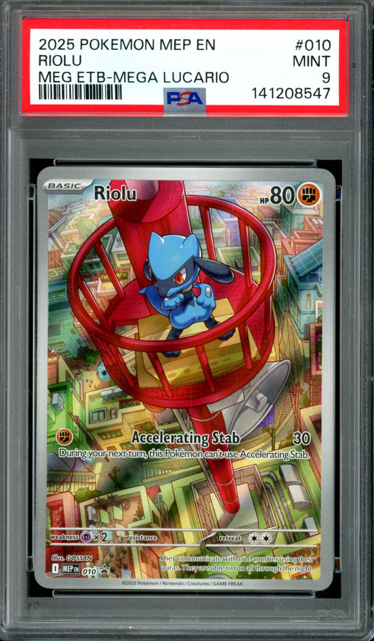 PSA 9 Riolu (MEP010) [Black Star Promo]