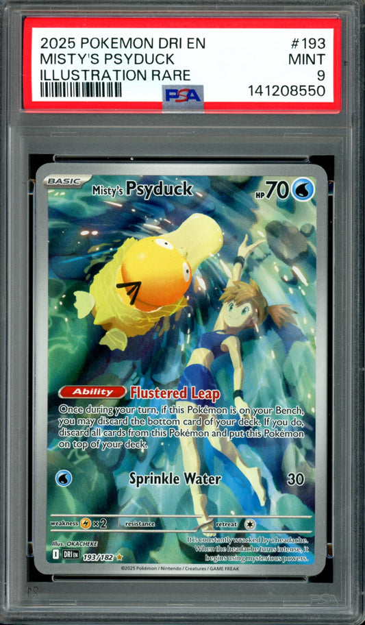 PSA 9 Misty's Psyduck (193/182) [Destined Rivals]