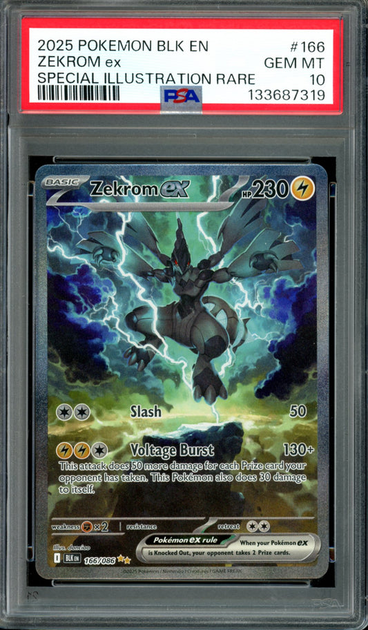 PSA 10 Zekrom EX (166/086) [Black Bolt]