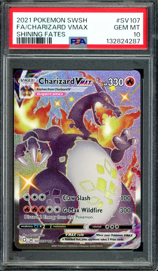 PSA 10 Charizard VMAX (SV107/SV122) [Shining Fates]