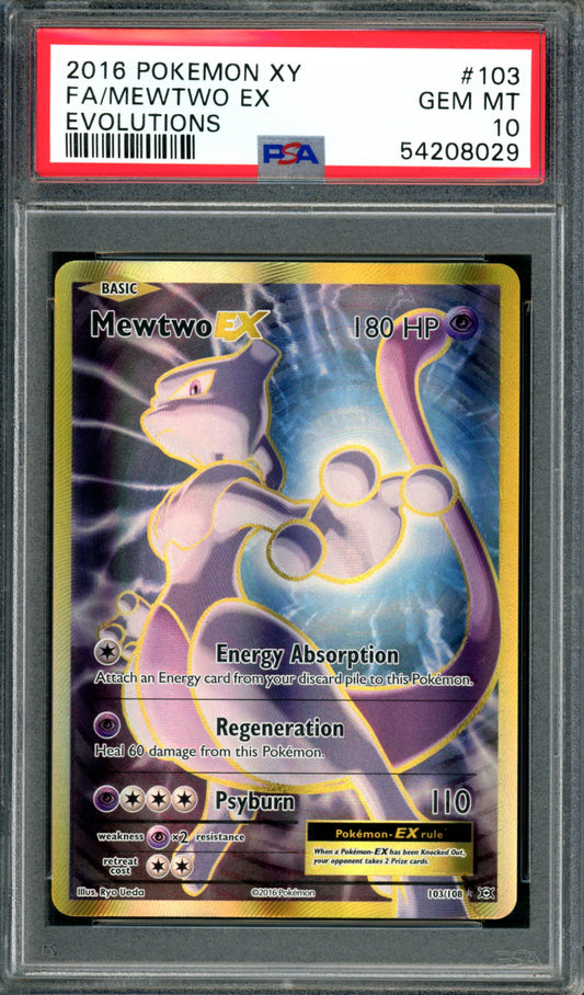 PSA 10 Mewtwo EX (103/108) [Evolutions]