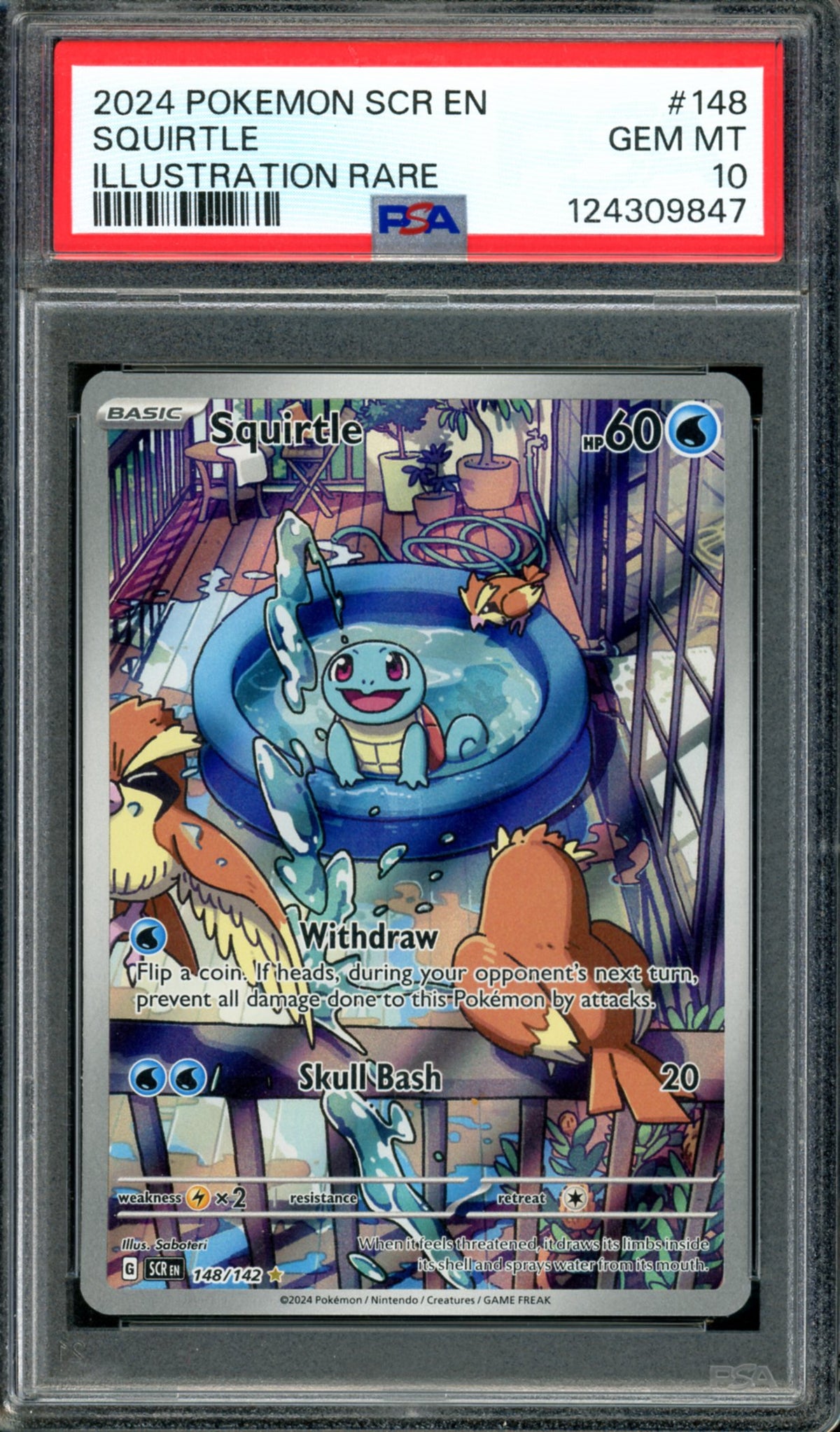 PSA 10 Squirtle (148/142) [Stellar Crown]