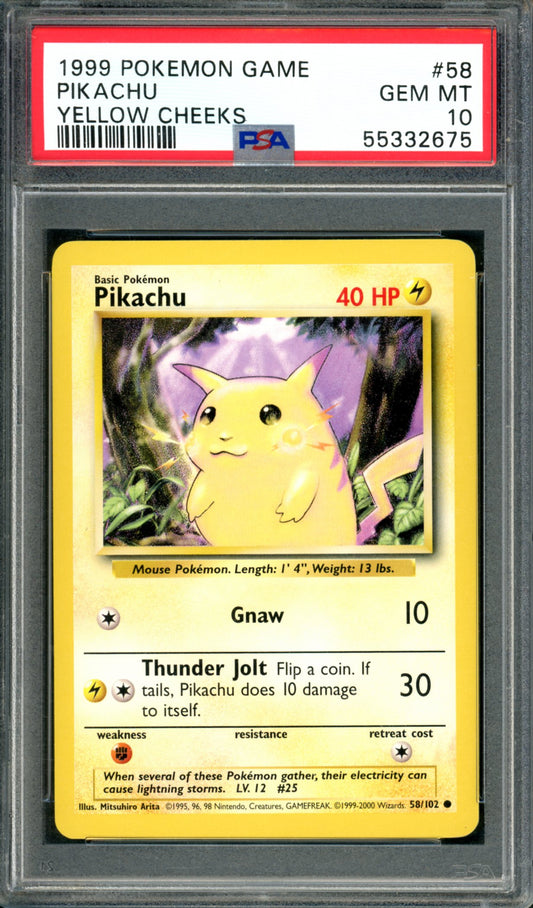 PSA 10 Pikachu (58/102) [Base Set]