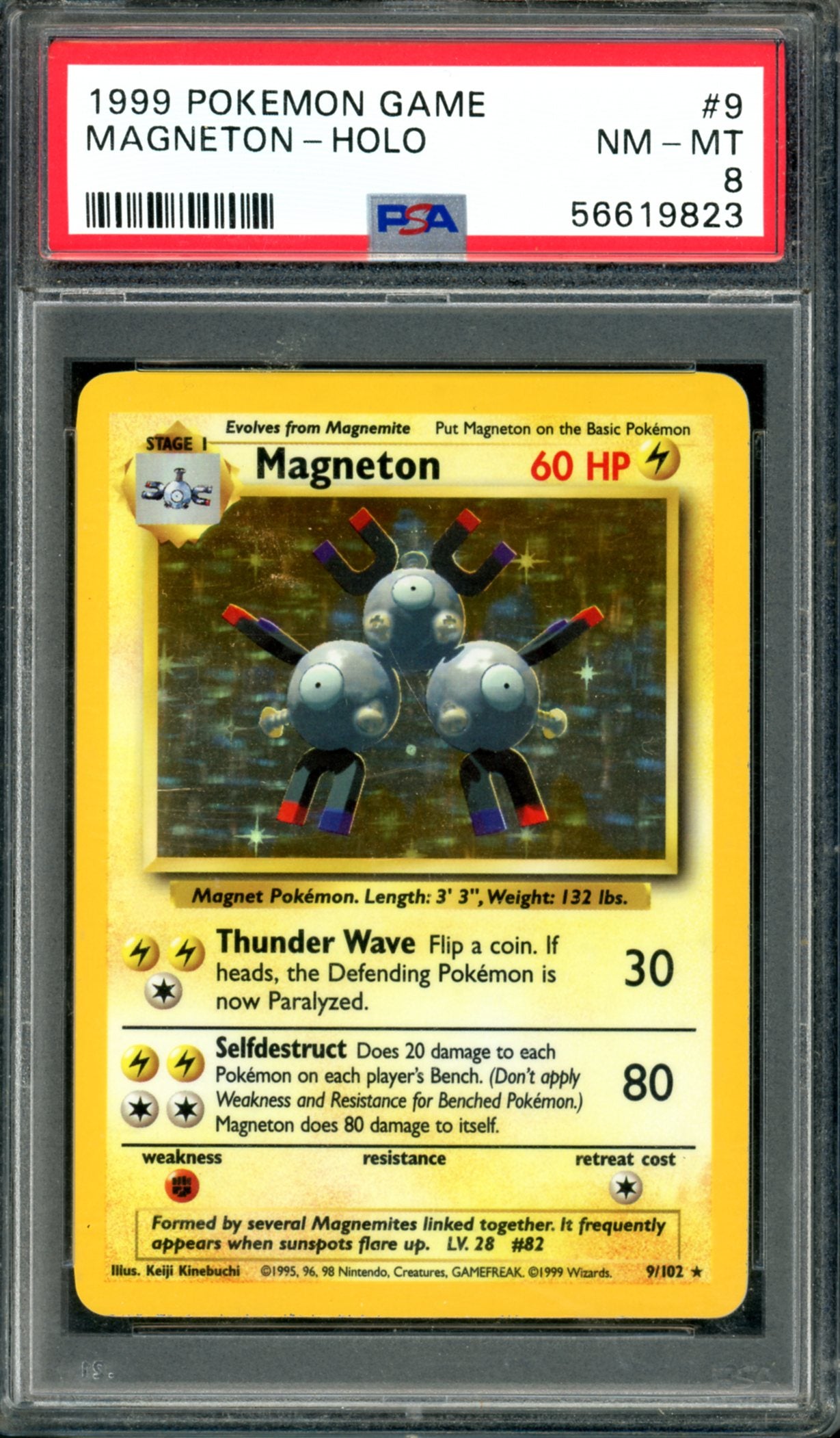PSA 8 Magneton (9/102) [Base Set]