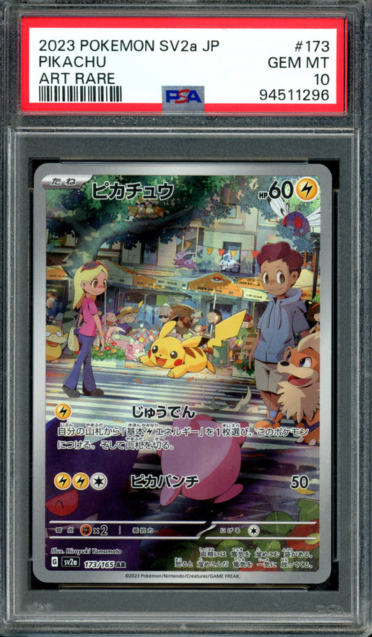 PSA 10 Pikachu (173/165) [Japanese 151]