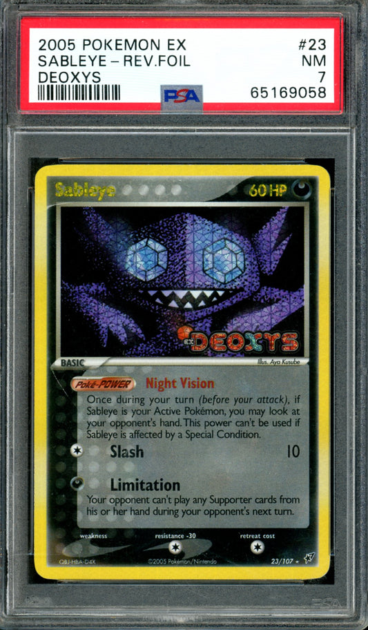 PSA 7 Sableye (23/107) [Deoxys]