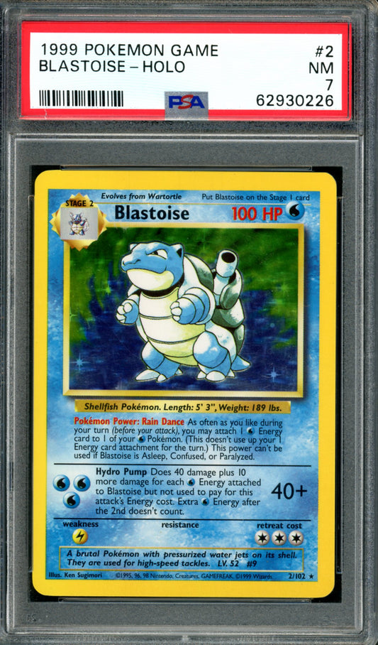 PSA 7 Blastoise (2/102) [Base Set]