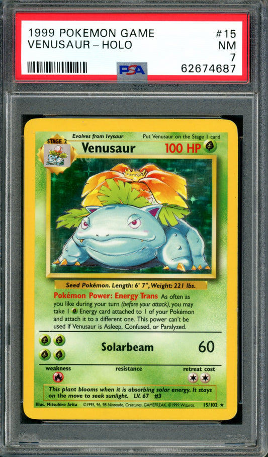 PSA 7 Venusaur (15/102) [Base Set]