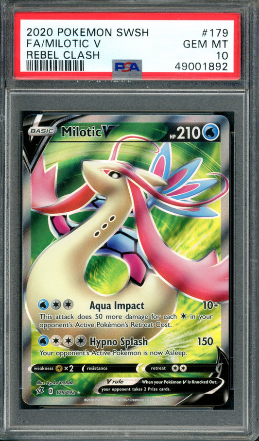 PSA 10 Milotic V (179/192) [Rebel Clash]