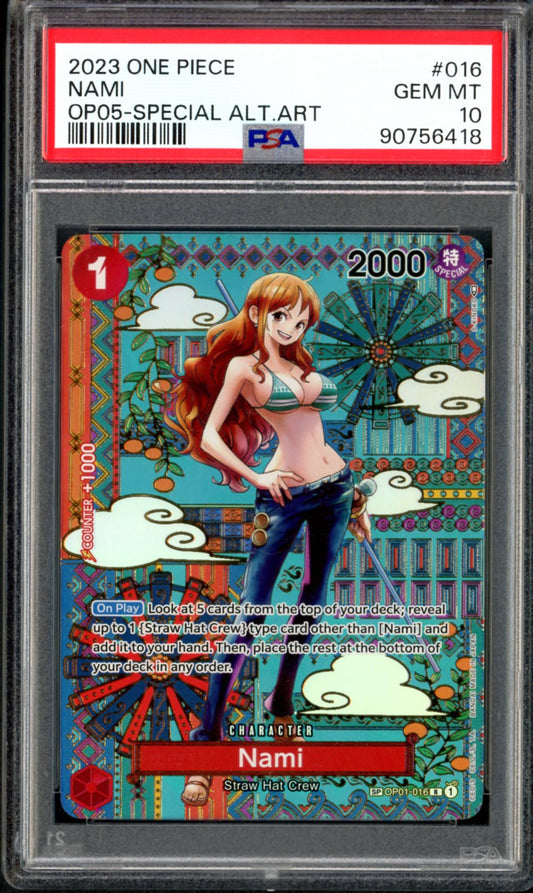 PSA 10 Nami Special Alternate Art (OP01-016) [Awakening of the New Era]