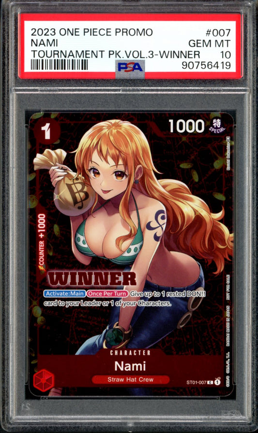 PSA 10 Nami Winner (ST01-007) [Tournament Pack Vol. 3]