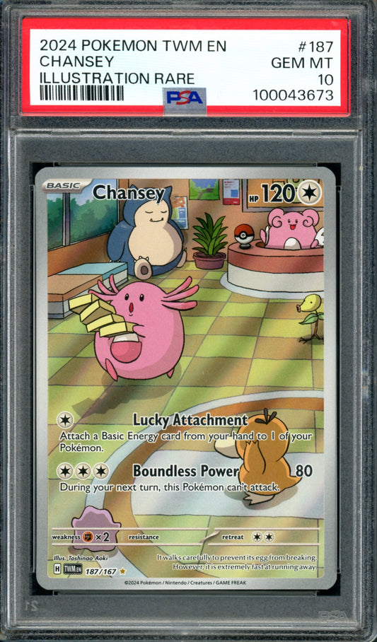 PSA 10 Chansey (187/167) [Twilight Masquerade]