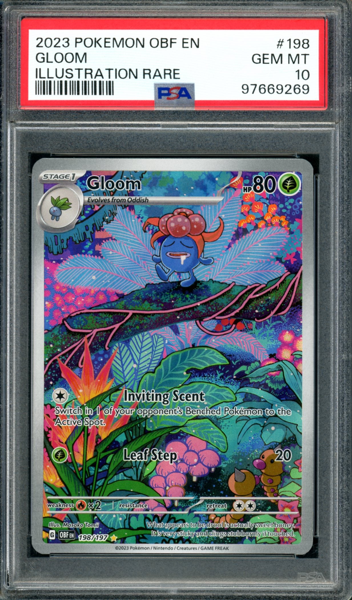 PSA 10 Gloom (198/197) [Obsidian Flames]
