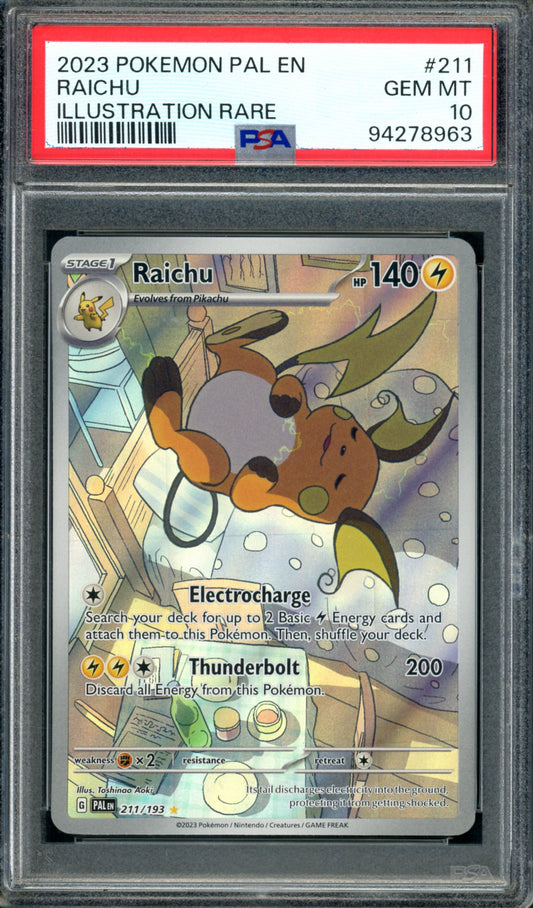 PSA 10 Raichu (211/193) [Paldea Evolved]