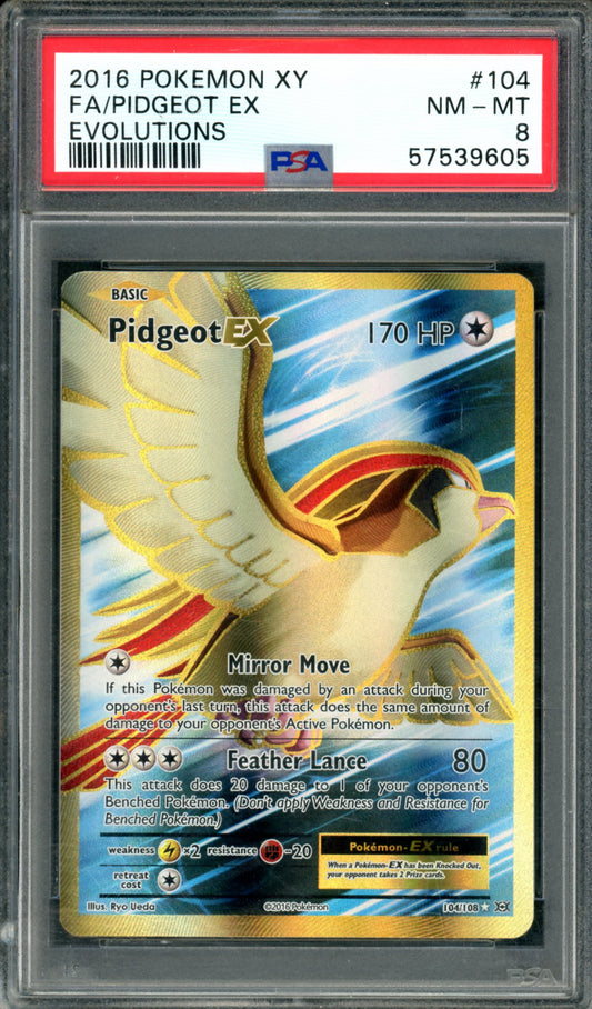 PSA 8 Pidgeot EX (104/108) [Evolutions]