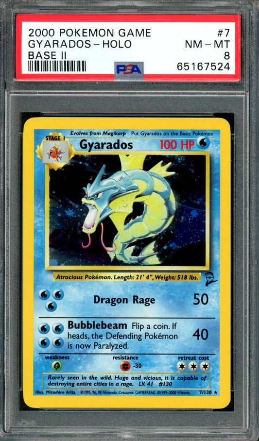 PSA 8 Gyarados (7/130) [Base Set 2]