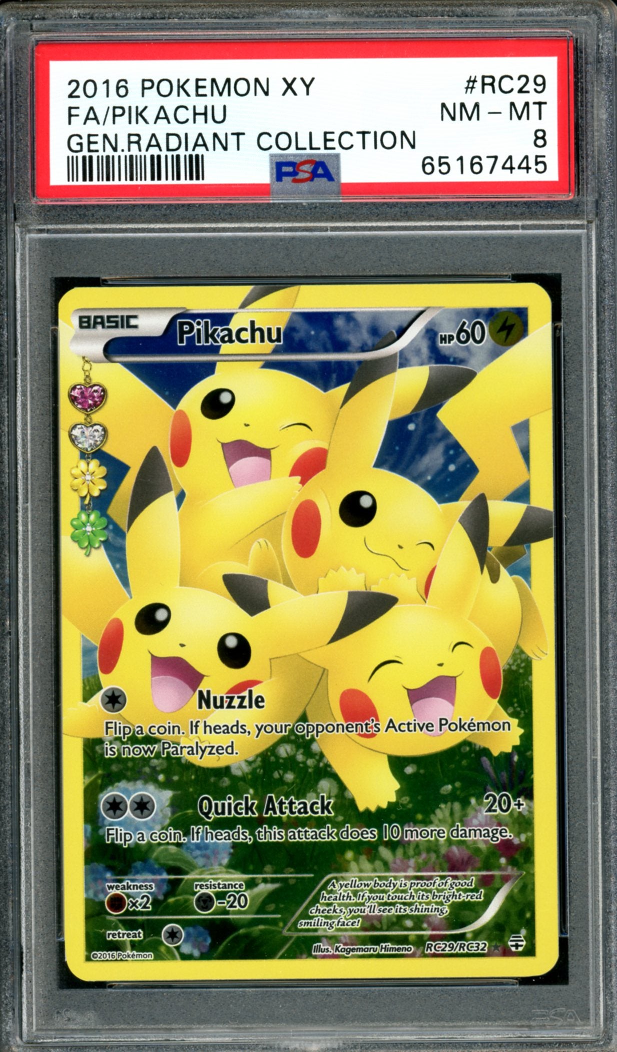 PSA 8 Pikachu (RC29/RC32) [Generations Radiant Collection]