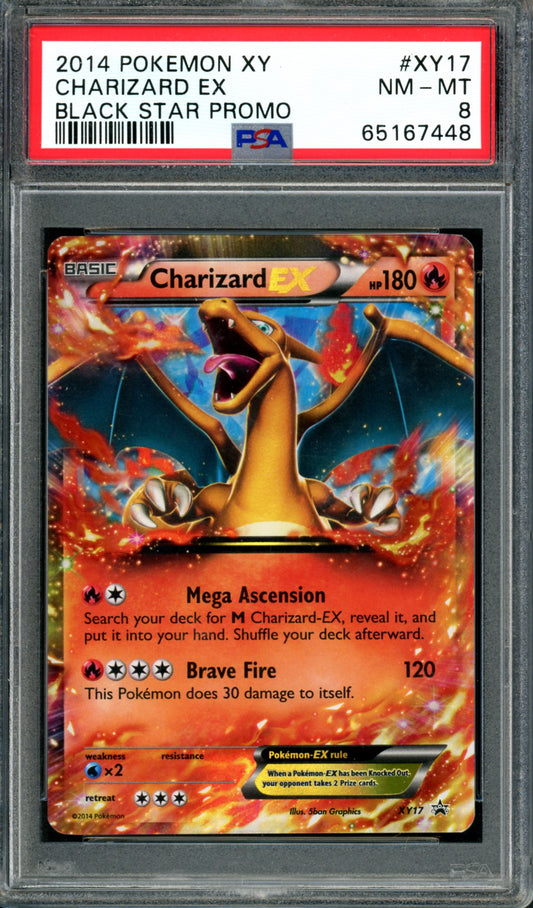 PSA 8 Charizard EX (XY17) [Black Star Promo]