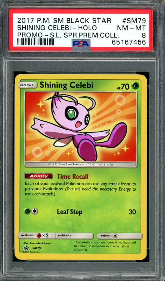 PSA 8 Shining Celebi (SM79) [Black Star Promo]