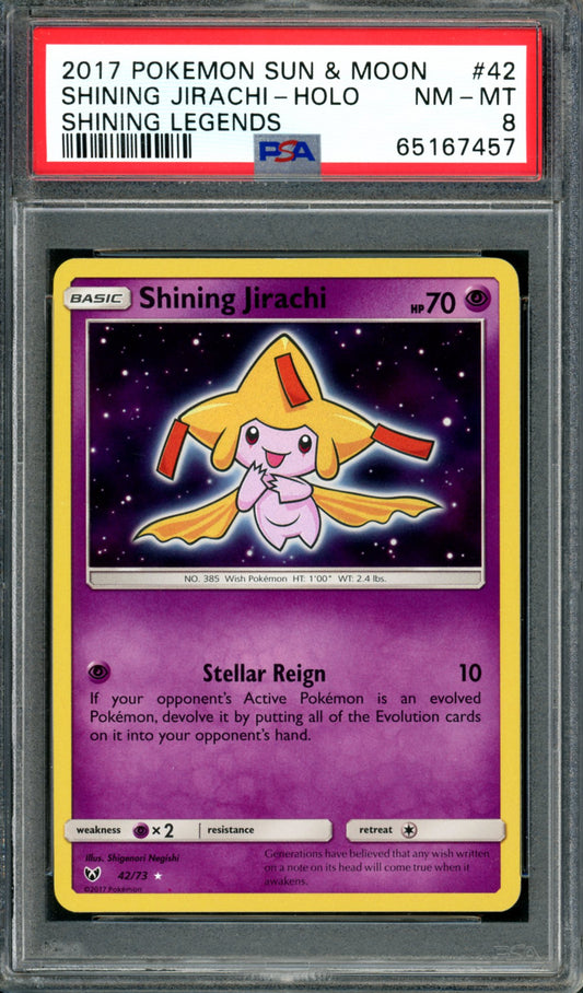 PSA 8 Shining Jirachi (42/72) [Shining Legends]