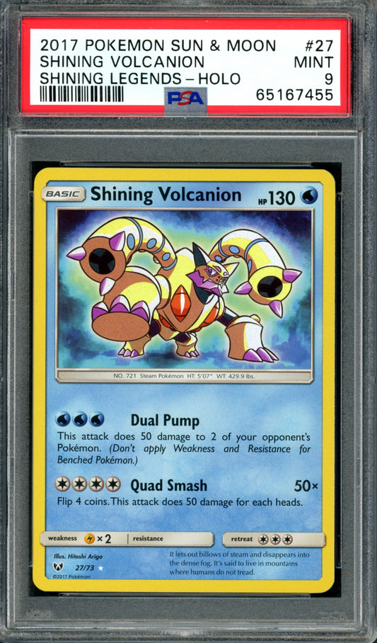 PSA 9 Shining Volcanion (27/72) [Shining Legends]