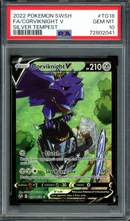 PSA 10 Corviknight V (TG18/TG30) [Silver Tempest]