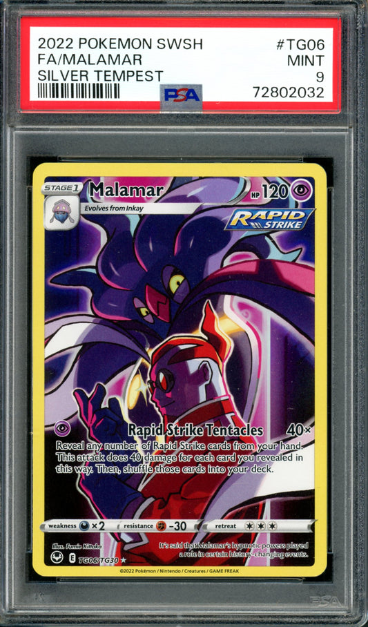 PSA 9 Malamar (TG06/TG30) [Silver Tempest]