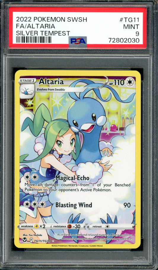 PSA 9 Altaria (TG11/TG30) [Silver Tempest]
