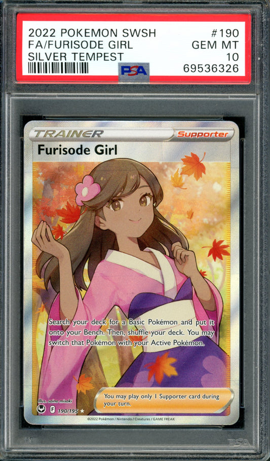 PSA 10 Furisode Girl (190/195) [Silver Tempest]
