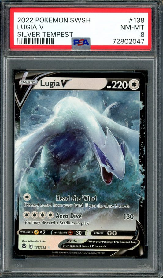 PSA 8 Lugia V (138/195) [Silver Tempest]