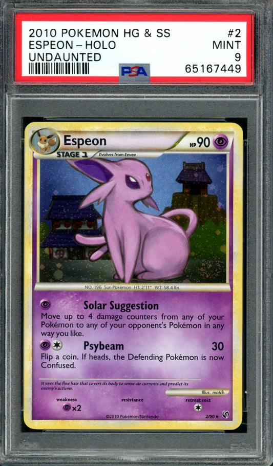 PSA 9 Espeon (2/90) [Undaunted]