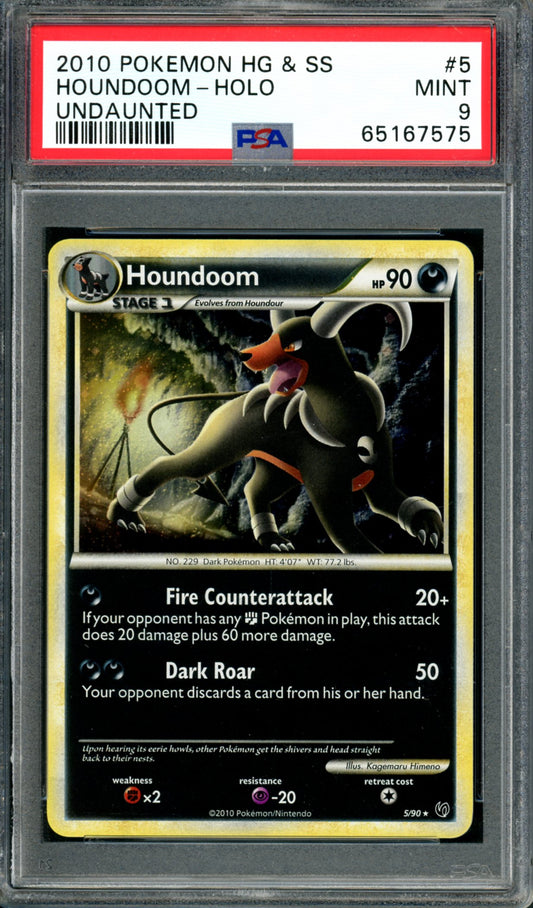 PSA 9 Houndoom (5/90) [Undaunted]